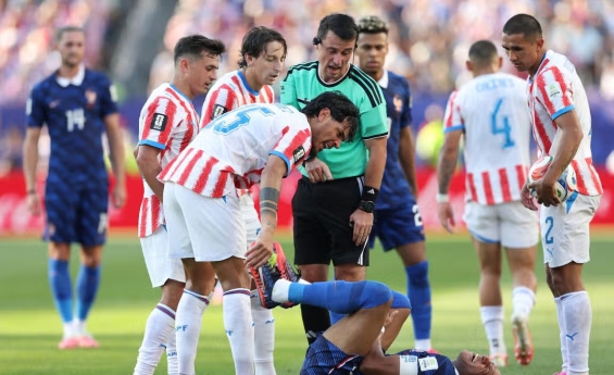 WORLD CUP FANS DEMAND REFEREE IS IMMIDIATELY SUSPENDED AFTER FRANCE GAME AGAINST PARAGUAY
