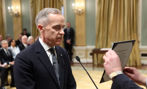 MARK CARNEY SWORN IN AS NEW CANADIAN PRIME MINISTER