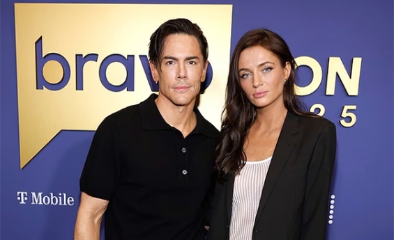 TOM SANDOVAL APPEARS TO PUSH AWAY GIRFRIEND'S FATHER INTO LIT FIRE PIT IN AN ARGUMENT