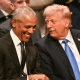 OBAMA AND TRUMP SHARE LENGTHY , ANIMATED EXCHANGE AT CARTER'S STATE FUNERAL