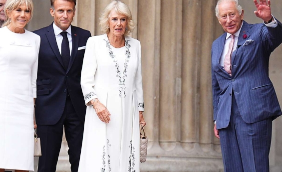 KING CHARLES AND QUEEN CAMILLA MAKE FIRST PUBLIC APPEARANCE SINCE HARRY AND MEGHAN'S REURN TO THE UK