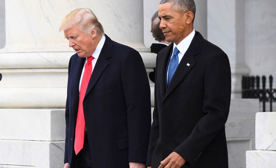 DONALD TRUMP  REVEALS THE ONLY THING HE ADMIRES ABOUT BARACK OBAMA .