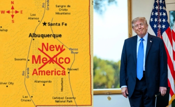 DONALD TRUMP SUGGESTS RENAMING NEW MEXICO TO "NEW AMERICA"