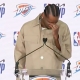 NBA STAR SHAI GILGEOUS-ALEXANDER BREAKS DOWN IN TEARS THANKING WIFE HAILEY DURING MVP SPEECH