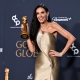 DEMI MOORE WINS HER FIRST MAJOR AWARD AS AN ACTRESS DURING AT THE GOLDEN GLOBES