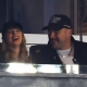 TAYLOR SWIFT AND TRAVIS KELCE SNUGGLE UP AT A YANKEES PLAYOFF GAME