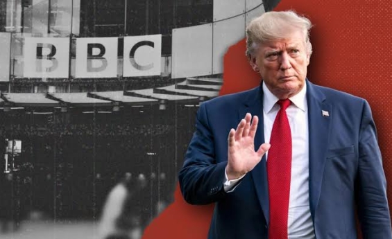 PRESIDENT TRUMP ACCUSES THE BBC OF HARASSING HIS FAMILY IN DEFAMATION BATTLE