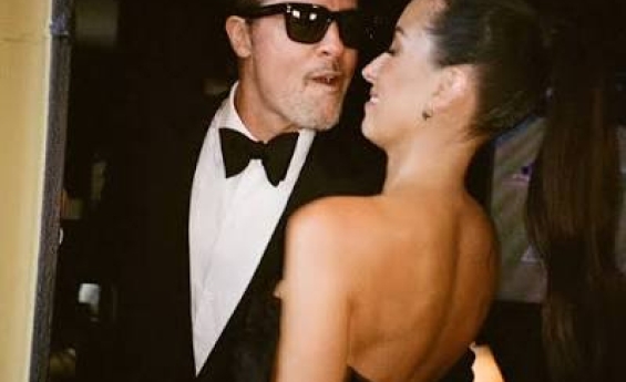 BRAD PITT AND INES DE RAMON HARD-LAUNCH ROMANCE IN TAYLOR SWIFT WEDDING PHOTOS