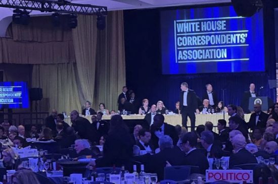 SHOTS FIRED AT WHITEHOUSE CORRESPONDENTS DINNER, TRUMP UNHARMED