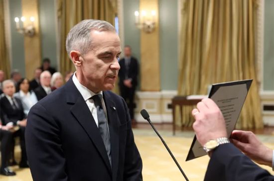 MARK CARNEY SWORN IN AS NEW CANADIAN PRIME MINISTER