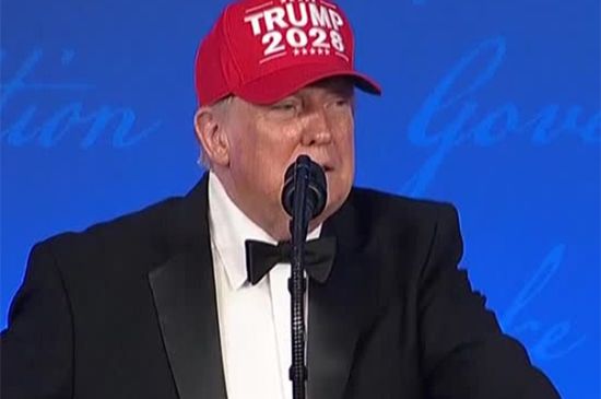 PRESIDENT TRUMP JOKES ABOUT RUNNING FOR A FOURTH TERM AS PRESIDENT OF THE UNITED STATES