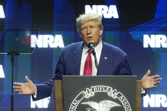 DONALD TRUMP WILL ADDRESS THE NRA IN TEXAS