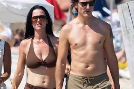 KATY PERRY AND JUSTIN TRUDEAU PACK ON THE PDA AT A BEACH IN FRANCE