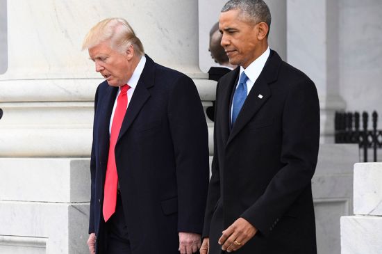 DONALD TRUMP  REVEALS THE ONLY THING HE ADMIRES ABOUT BARACK OBAMA .