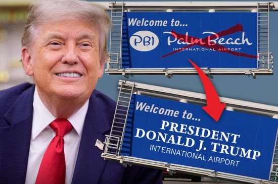 PALM BEACH INTERNATIONAL AIRPORT RENAMED PRESIDENT DONALD J TRUMP AIRPORT