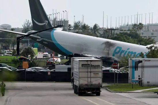 FIVE DEAD AS AMAZON CARGO PLANE CRASHES IN MIAMI INTENATIONAL AIRPORT