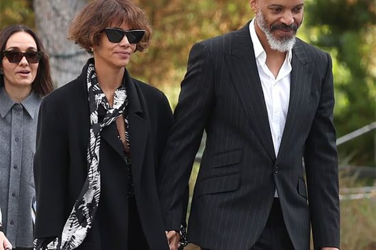 HALLE BERRY LEAVES COURT WITH FIANCEE VAN HUNT AS CUSTODY BATTLE WITH EX OLIVIER MARTINEZ CONTINUES