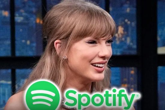 TAYLOR SWIFT NAMED THE MOST STREAMED ARTIST OF ALL THE TIME ON SPOTIFY.